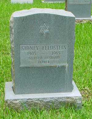 Sidney Feldstein, Gravestone